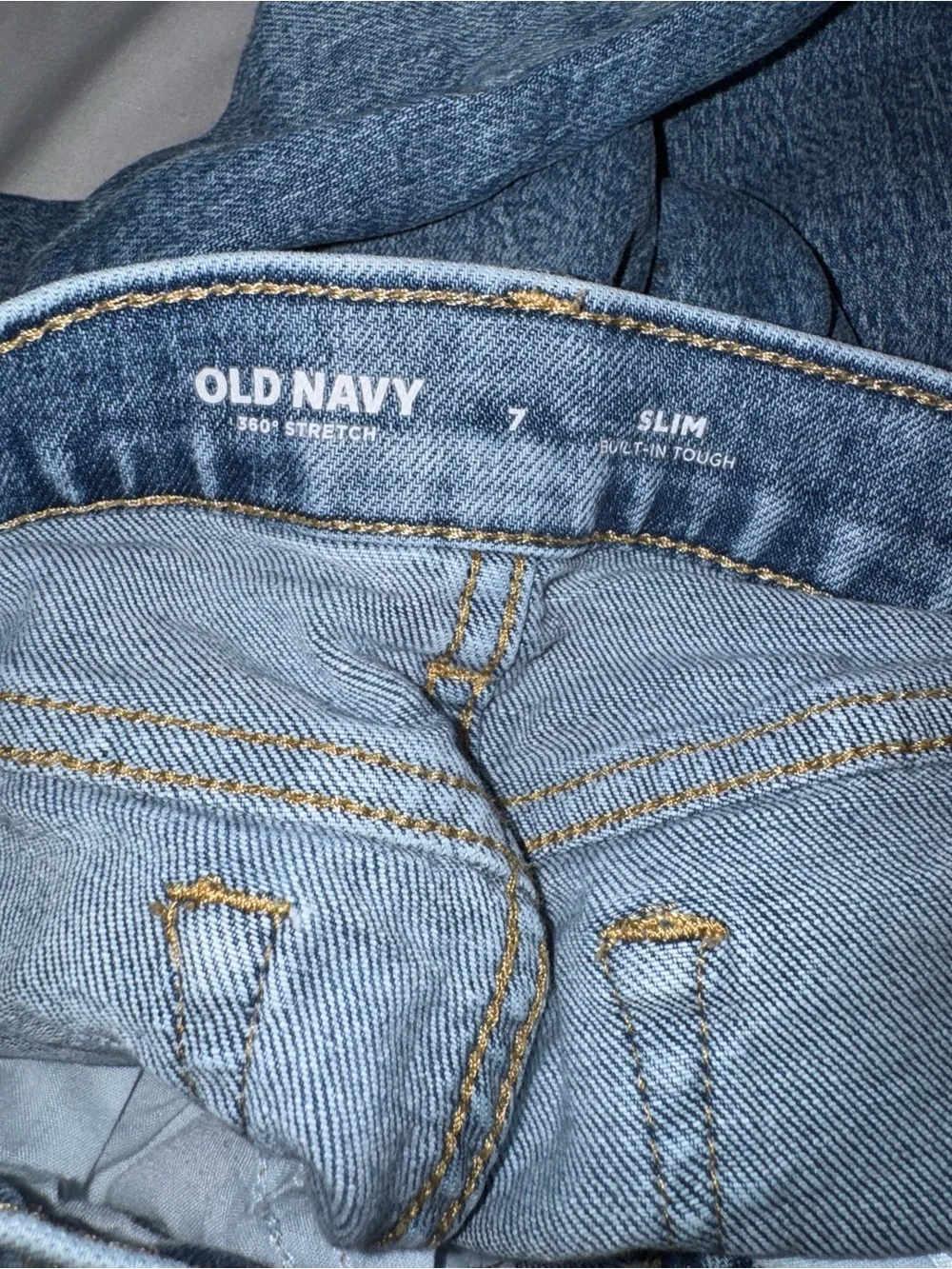 Old Navy Distressed Light Blue Kids Denim Jeans